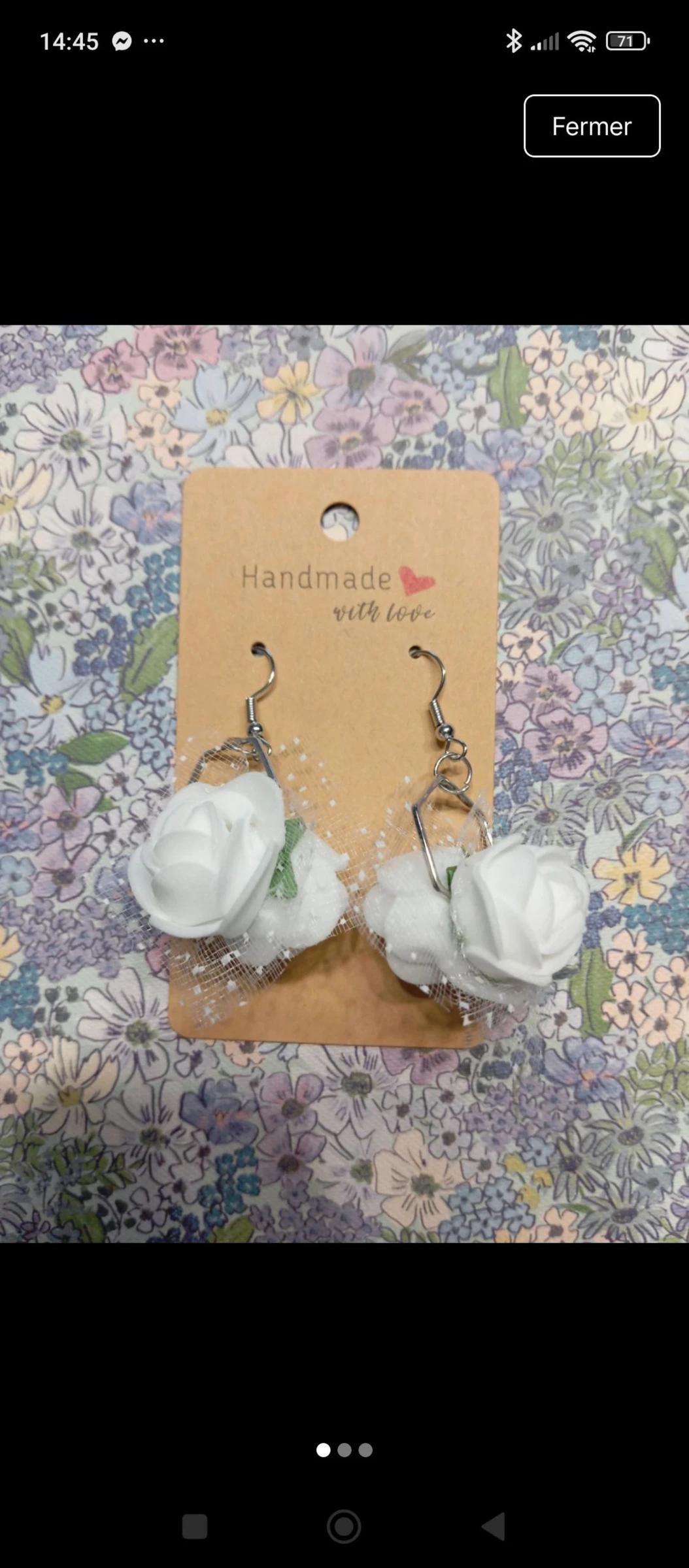 Boucles blanches cérémonie 